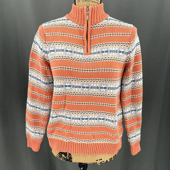 Northern Reflections Sweater Women Medium High Neck North Isles Cotton‎ Pullover - Picture 5 of 10